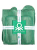 Benetton 4-delige set: keukentextiel groen/rood