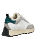 Geox Leder-Sneakers "Amabel" in Weiß/ Grau