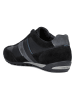 Geox Leder-Sneakers "Wells" in Schwarz