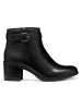 Geox Leder-Stiefeletten "New Asheel" in Schwarz