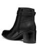 Geox Leder-Stiefeletten "New Asheel" in Schwarz