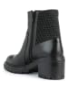 Geox Leder-Stiefeletten "Damiana" in Schwarz