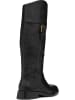 Geox Leder-Stiefel "Tormalina" in Schwarz