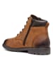 Geox Leder-Boots "Rhadalf" in Hellbraun
