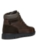 Geox Skórzane botki "Ghiacciaio" w kolorze brązowym