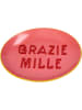 Kersten Ontbijtbord "Grazie Mille" roze/rood - Ø 20,5 cm