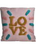 Kersten Kissen ''Love'' in Rosa - (L)45 x (B)45 cm