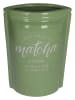 Kersten Vaas "Matcha" groen - (B)16 x (H)22,5 x (D)9 cm