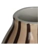 Kersten Vase ''Stripes'' in Beige/ Braun - (H)18 cm - Ø 12 cm