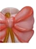 Kersten Kerzenhalter ''Bow'' in Rosa/ Rot - (B)9,3 x (H)9,2 x (T)8,8 cm