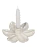 Kersten Świecznik "Flower" w kolorze kremowym - wys. 4,5 x Ø 17 cm