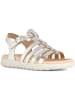 Geox Leren sandalen "Soleima" zilverkleurig