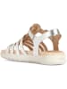 Geox Leder-Sandalen "Soleima" in Silber