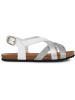 Geox Sandalen "Chilene" in Weiß/ Silber