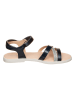 Geox Sandalen in Dunkelblau/ Silber