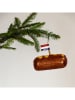 Kersten Kerstbal ''Croquette'' bruin - (H)10 cm