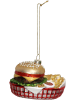 Kersten Kerstboomversiering "Hamburger Fries" meerkleurig - (B)10 cm