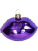 Kersten Ozdoba choinkowa "Lips" w kolorze fioletowym - szer. 9 cm