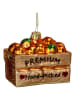 Kersten Kerstboomversiering "Apricot Crate" lichtbruin - (H)7,6 cm