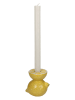 Kersten Kaarshouder "Lemon" geel - (H)10 x Ø 7 cm