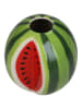 Kersten Vase ''Watermelon'' in Grün/ Rot - (B)11,4 x (H)10,7 x (T)12,1 cm