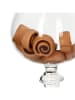 Kersten Kerstboomversiering "Cinnamon Roll Jar" kleurloos/bruin - (H)13 cm