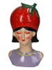 Kersten Wazon "Lady Strawberry" w kolorze czerwonym ze wzorem - 15 x 13 x 25 cm