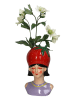 Kersten Vase ''Lady Strawberry'' in Bunt/ Rot - (B)15 x (H)13 x (T)25 cm
