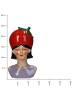 Kersten Vase ''Lady Strawberry'' in Bunt/ Rot - (B)15 x (H)13 x (T)25 cm
