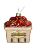 Kersten Kerstboomversiering "Strawberry Box" meerkleurig - (H)8 cm