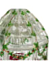 Kersten Kerstboomversiering "Round Greenhouse" groen/wit - (H)12 cm