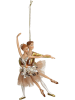 Kersten Christbaumkugel ''Ballet Couple'' in Beige/ Gold - (L)14 x (B)10 cm