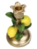 Kersten Kerzenständer "Lemon" in Gelb/ Grün/ Gold - (H)18 x Ø 10 cm
