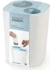 JosephJoseph Recyclingeimer "Split" in Weiß/ Blau - 8 l - (B)21 x (H)28 x (T)21 cm