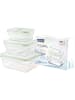 Glasslock 3-delige set: vershouddozen "Classic Type Oven" groen