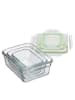 Glasslock 3-delige set: vershouddozen "Classic Type Oven" groen