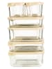 Glasslock 10er-Set: Frischhaltedosen ''Modular'' in Beige
