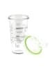 Glasslock Dressingshaker in Transparent/ Grün - 450 ml
