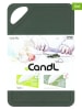 CandL 2-delige set: snijplanken "Handy" groen - (L)26,2 x (B)17 cm