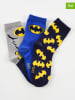 DC Batman 3-delige set: sokken "Batman" blauw/grijs