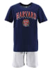 Harvard Pyjama "Harvard" in Dunkelblau/ Grau