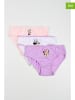 Disney Minnie Mouse 3-delige set: slips "Minnie" lichtroze/wit/paars