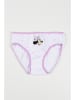 Disney Minnie Mouse 3-delige set: slips "Minnie" lichtroze/wit/paars
