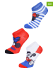 Disney Minnie Mouse 3-delige set: sokken "Minnie" blauw/rood