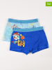 Disney Paw Patrol 2er-Set: Boxershorts "Paw Patrol" in Hellblau/ Blau