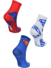 Superman 3-delige set: sokken "Superman" blauw/rood/wit