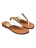 Marc O'Polo Shoes Leder-Zehentrenner in Gold