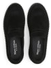 Marc O'Polo Shoes Skórzane mokasyny w kolorze czarnym na koturnie