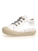 Naturino Leder-Lauflernschuhe "Cocoon" in Weiß/ Silber