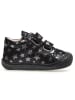 Naturino Leder-Sneakers "Cocoon" in Schwarz/ Silber